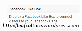 membuat facebook like box untuk wordpress